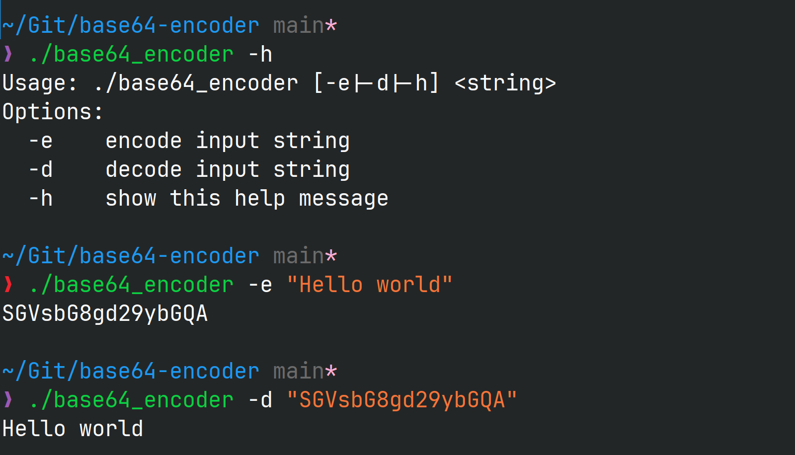 Base64 Encoder/Decoder tool screenshot